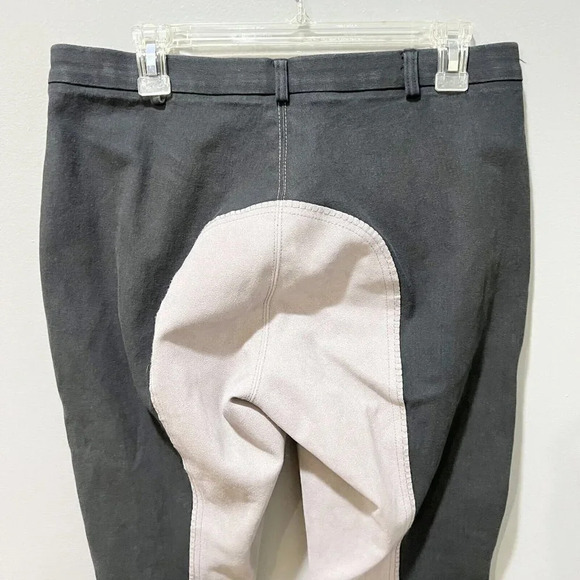 Ride Ap Womens Riding Rib Pants Equestrian Knee Patch Breeches Black 33x26 - Picture 10 of 12